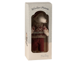 Winter Mouse with Ski Set - Mum Red