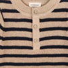 Navy Stripe Chunky Sweater Knit Baby Jumpsuit (Organic)