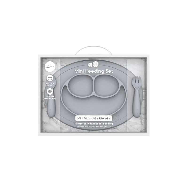 Mini Feeding Set - Pewter (12+ Months)