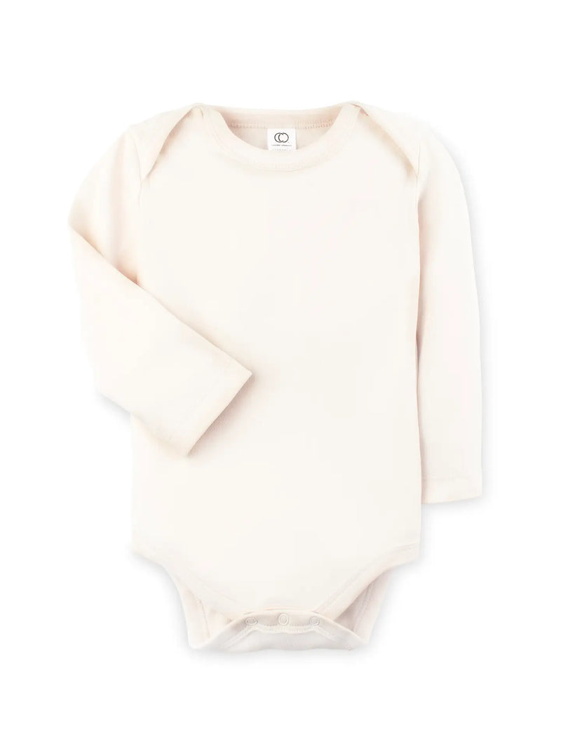 Organic Long Sleeve Bodysuit - Natural