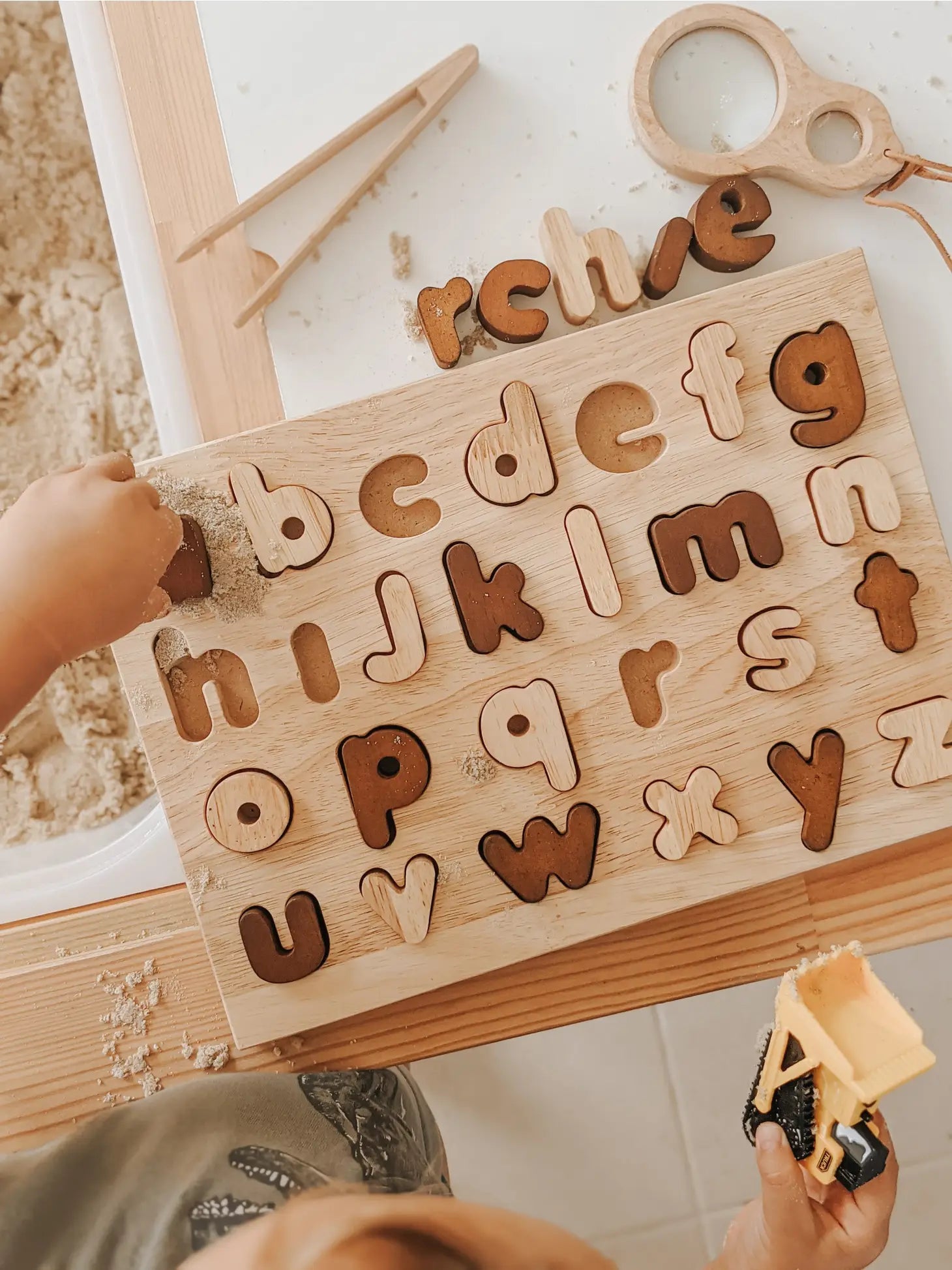 Lowercase Alphabet Wooden Puzzle - Toy Sense