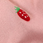 Strawberry - Organic Jacquard Sweater Knit Baby Blanket