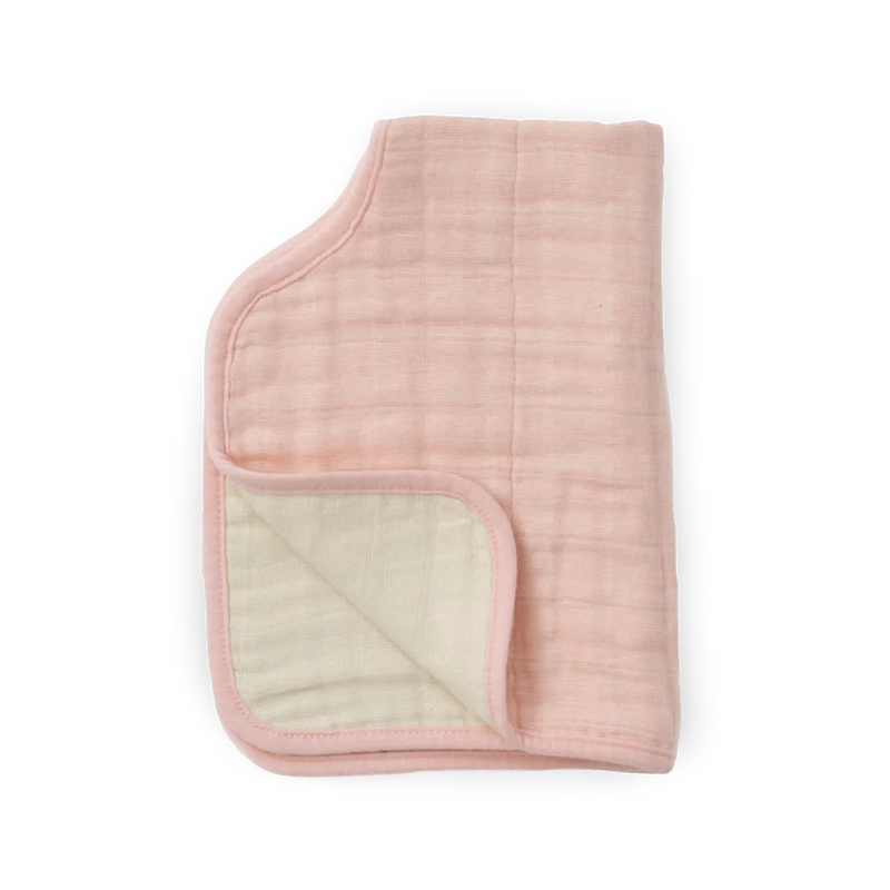 Cotton Muslin Burp Cloth - Rose Petal