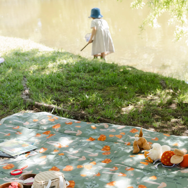 5x5 Outdoor Blanket - Woodland Mushroom