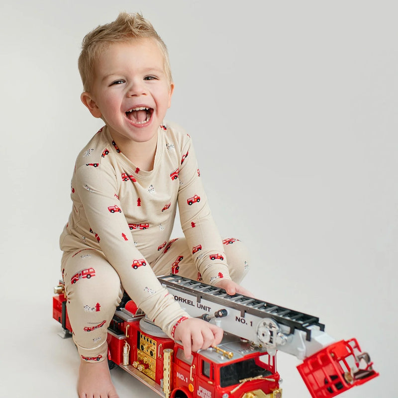 Firetrucks Two-Piece Set