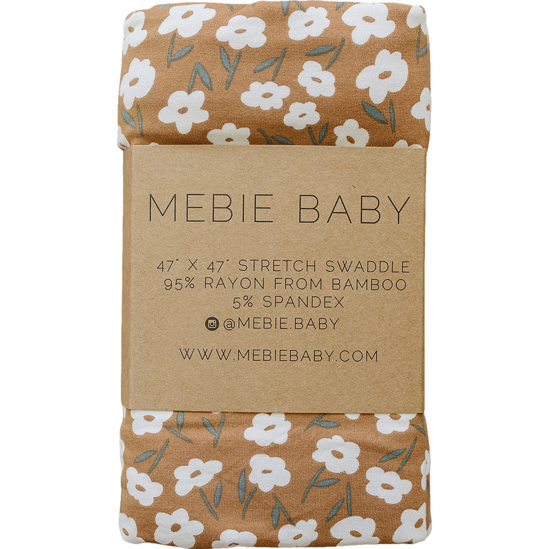 Bamboo Stretch Swaddle - Mustard Floral