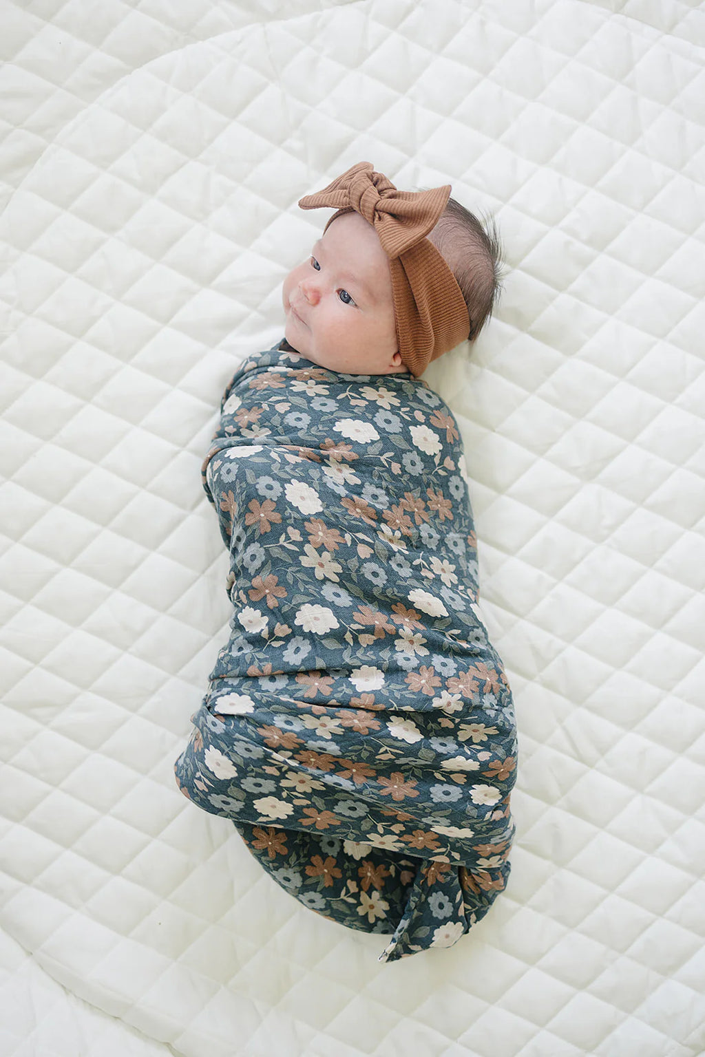 Muslin Swaddle - Midnight Floral