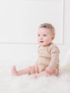 Organic Long Sleeve Bodysuit - Clay