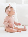 Organic Long Sleeve Bodysuit - Blush