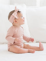 Organic Long Sleeve Bodysuit - Blush