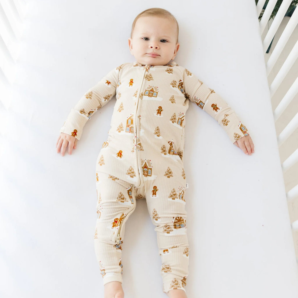 Bamboo Romper - Gingerbread