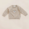 Teddy Bear Applique Raglan Pullover (Organic Cotton)