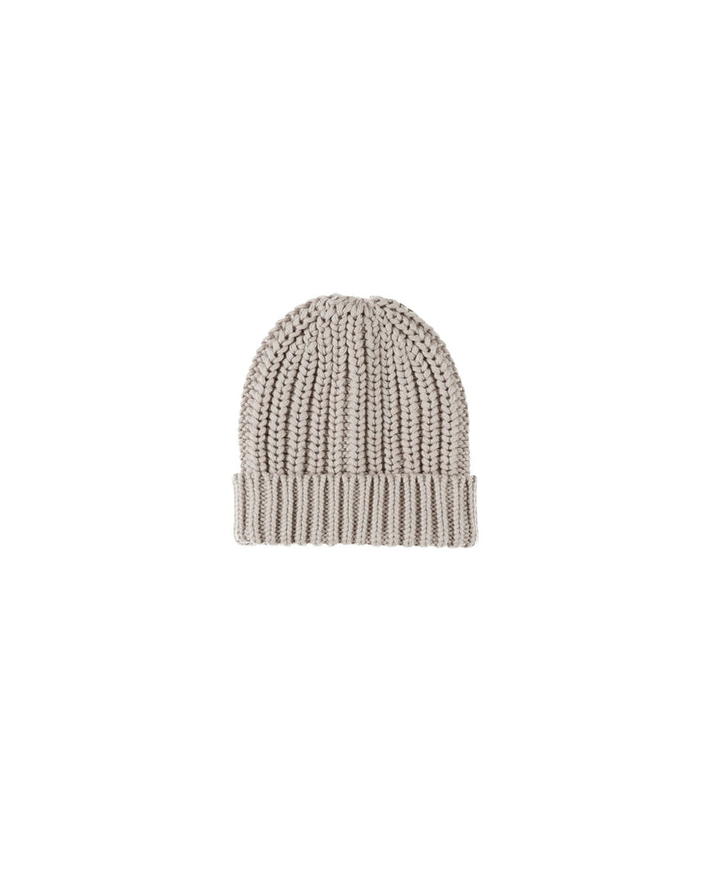 Chunky Knit Beanie || Fog